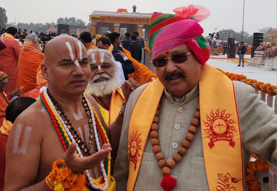 श्री रामलला की प्राण-प्रतिष्ठा में शामिल हुए महाराज