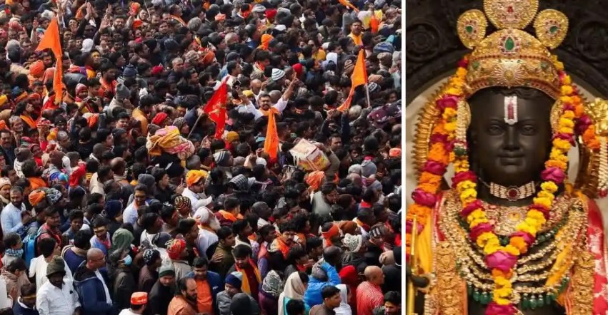रामलला के दर्शन के लिए श्रद्धालुओं की भीड़ को देखते हुए दर्शन और आरती के समय में किया बदलाव 