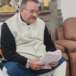 केंद्रीय कृषि मंत्री शिवराज सिंह चौहान की अध्यक्षता में आयोजित बैठक में वीडियो कॉन्फ्रेंसिंग के माध्यम से जुड़े कृषि मंत्री गणेश जोशी 