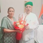 खेल मंत्री रेखा आर्या की केंद्रीय मंत्री मेघवाल से मुलाकात